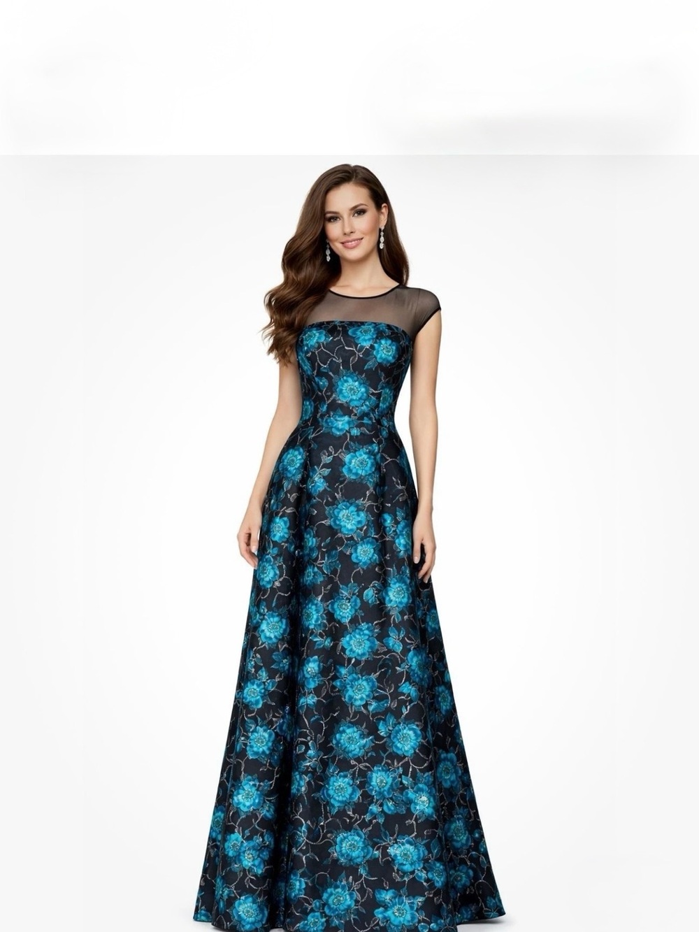 NEW with tags SACHIN AND BABI BARBARA Gown TOPAZ SZ 10 retail $799.00